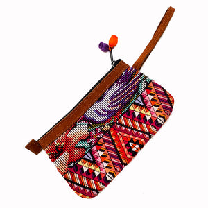 Beautiful Large Leather Huipil Clutch Purse! #2