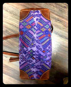 Playa Antigua - Leather & Huipil Tote!