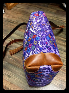 Playa Antigua - Leather & Huipil Tote!