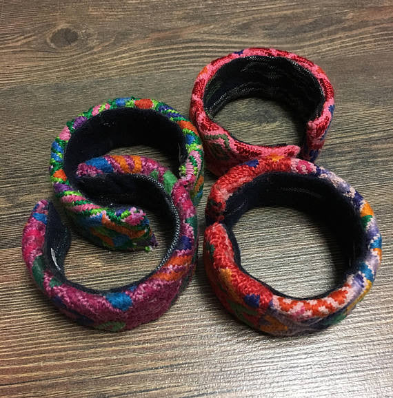 Beautiful Large Huipil Cuff Bracelets!!