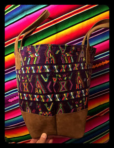 Antigua Travel Bag! - Leather & Huipil Tote!