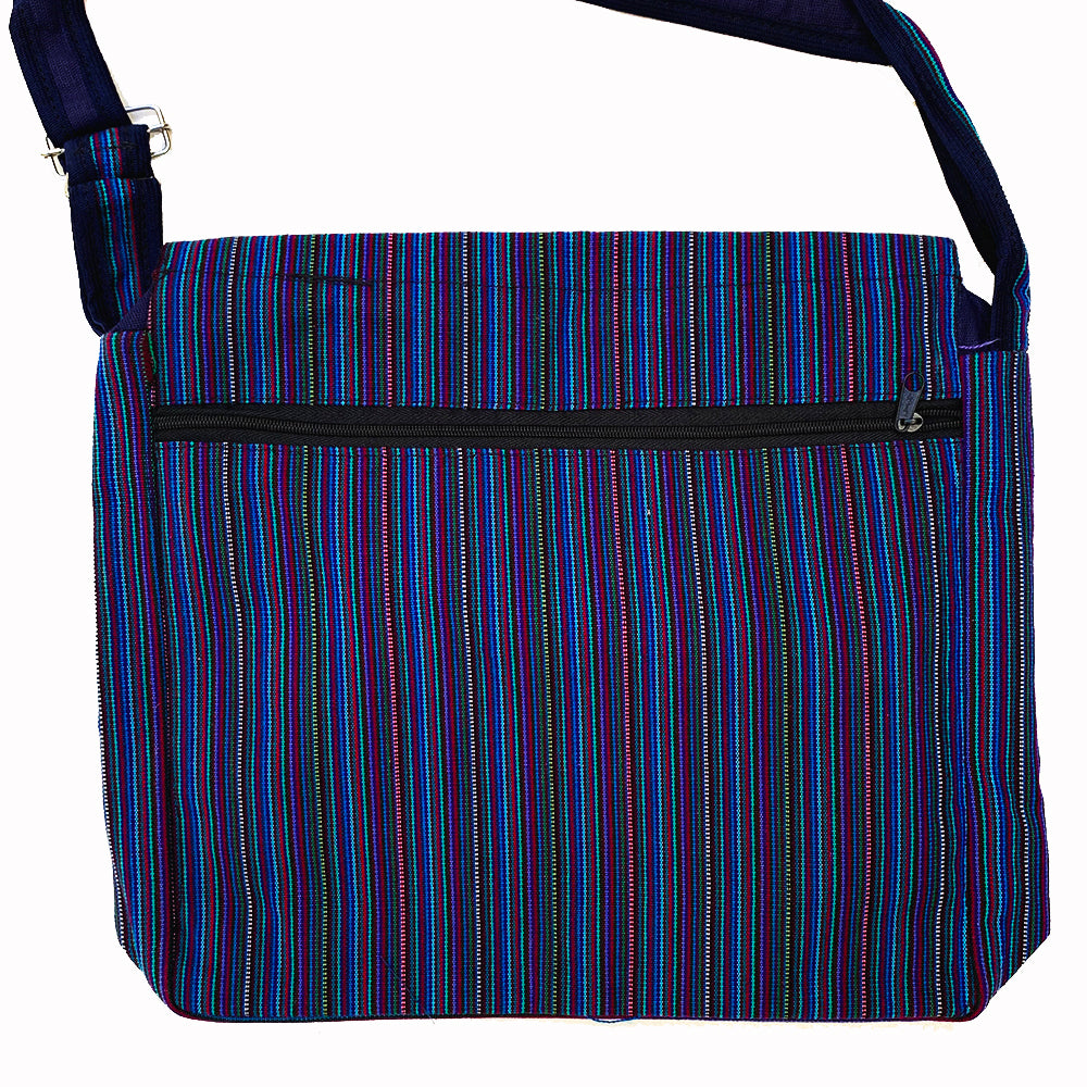 Medium Sized Colorful Huipil Messenger Bag from Guatemala