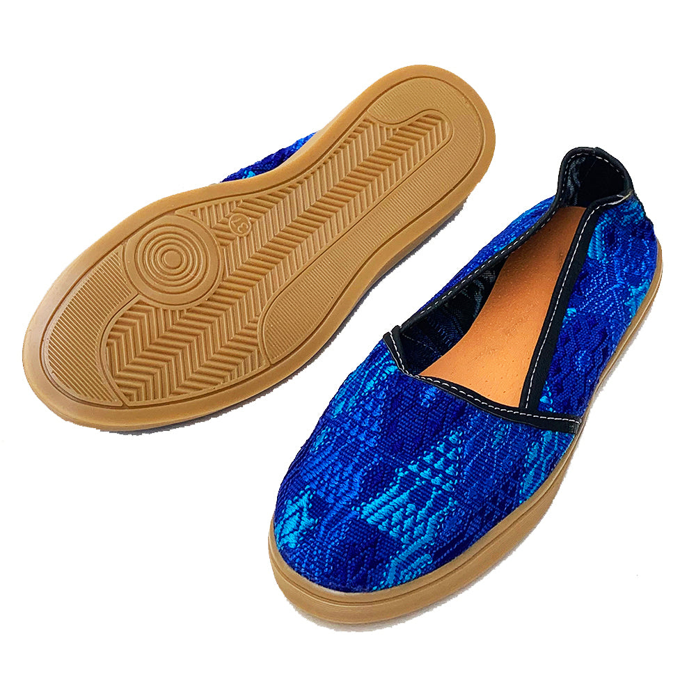 Blue Huipil Slip On Shoes