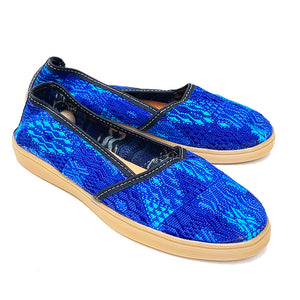 Blue Huipil Slip On Shoes