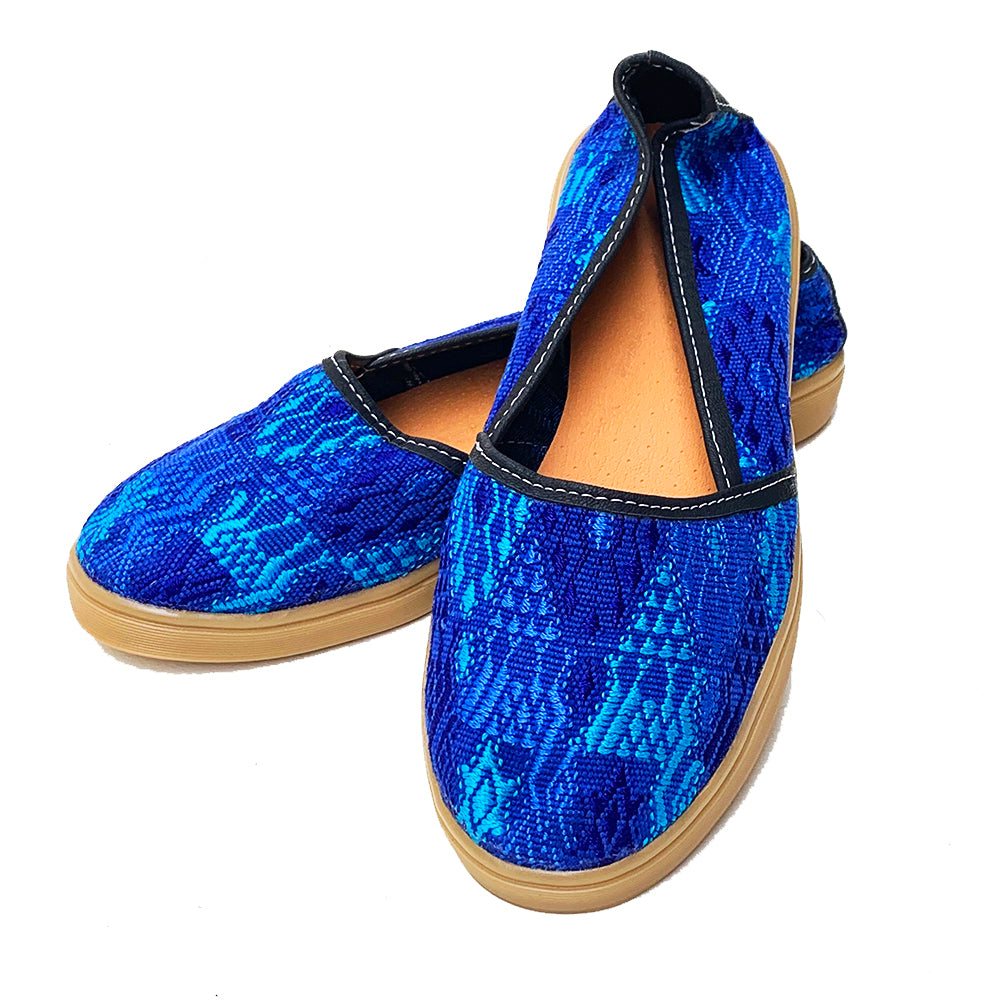 Blue Huipil Slip On Shoes